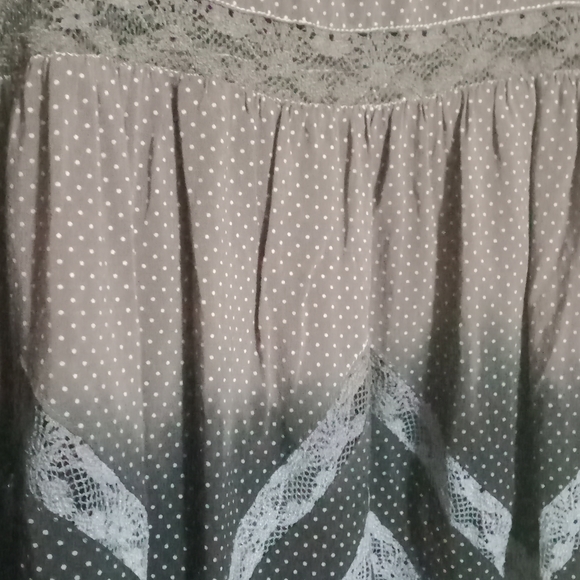 Intimately Free People mini dress Brown/Black Slip Dress - Voile Trapeze - Picture 9 of 16